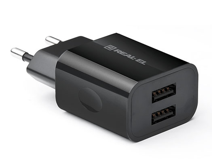 Зарядний пристрій REAL-EL CH-210 USB (2 х USB) - зображення 5
