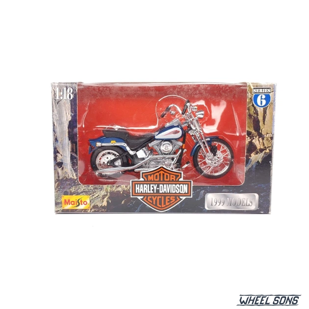 Модель мотоцикла Harley-Davidson FXSTS Springer Softail 1999 1:18 Maisto (M2466) - Фото 7 Модель мотоцикла Harley-Davidson FXSTS Springer Softail 1999 1:18 Maisto (M2466) - зображення 7