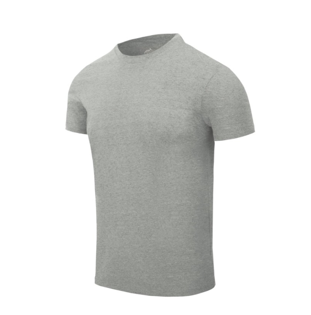 Футболка (Зауженый, Приталенный) T-Shirt Slim Helikon-Tex Grey Melange XL Мужская тактическая - изображение 1