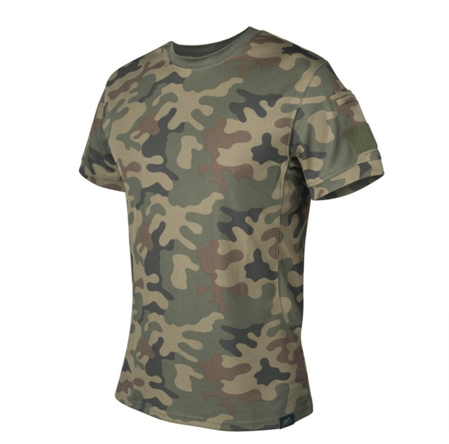 Футболка Tactical T-Shirt TopCool Helikon-Tex PL Woodland M Мужская тактическая - изображение 1