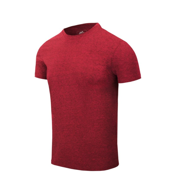 Футболка (Зауженый, Приталенный) T-Shirt Slim Helikon-Tex Red Melange M Мужская тактическая - изображение 1