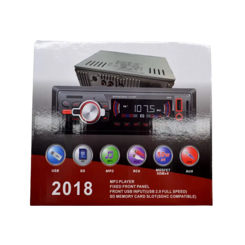 Автомагнитола WOW 2018 Магнитофон в авто MP3+FM+USB+SD+AUX с пультом ДУ 4x50W 1Din - Фото 4 Автомагнитола WOW 2018 Магнитофон в авто MP3+FM+USB+SD+AUX с пультом ДУ 4x50W 1Din - изображение 4