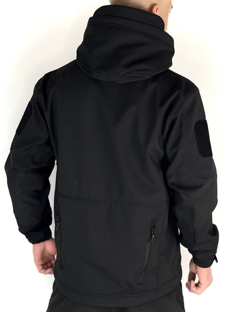Куртка Чорна софтшелл Розмір 3XL - зображення 2