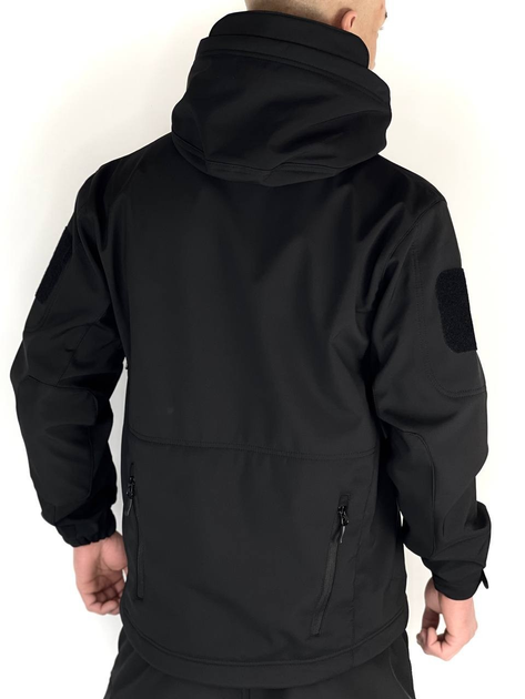 Куртка Черная софтшелл Размер М - изображение 2