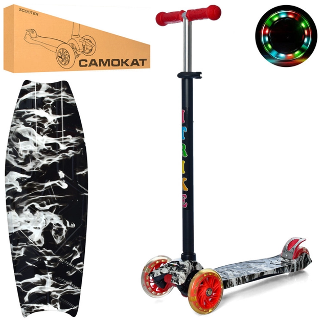 Самокат детский MAXI iTrike JR 3-055-1-WP12 с подсветкой – фото, отзывы ...