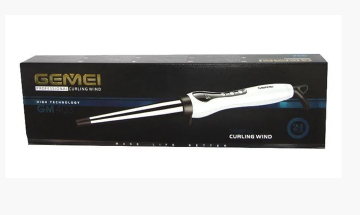 Плойка конусная для волос Gemei GM-403 морковка - изображение 2
