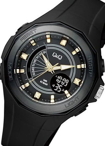 Наручные часы Q&Q GW91J003Y Черные с подсветкой - изображение 4