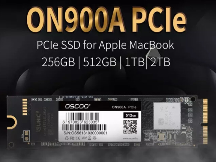 SSD OSCOO 1Tb для Apple MacBook Air Pro iMac 2013 - 2017 г. PCIe Gen3*4 nvme твердотельный накопитель - изображение 3