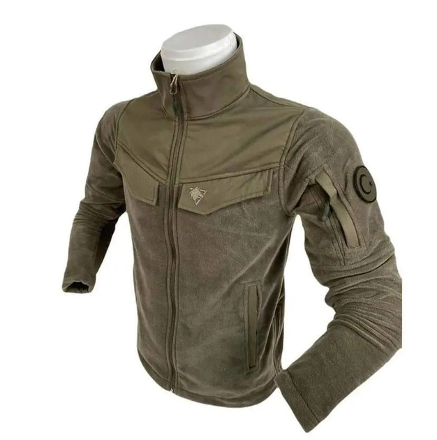Куртка кофта флисовая тактическая олива Wolftrap Турция Размер: M (48) - изображение 1