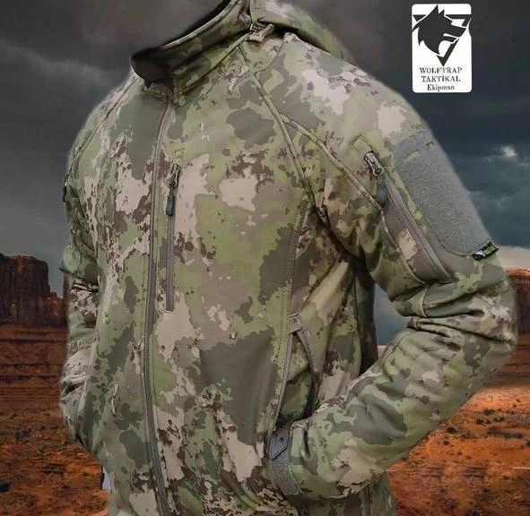 Тактична зимова куртка SOFTSHELL MULTICAM Wolftrap Розмір: M (48) Хакі - зображення 2