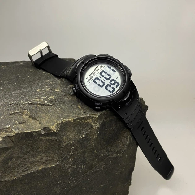 Мужские спортивные часы Skmei 1560 черные, черный ремешок - изображение 4