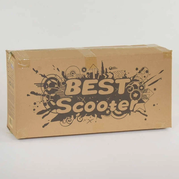 Самокат-беговел триколісний Best Scooter 68995 (колеса: передні Ø4.7"/заднє Ø3,54"/PU, рама: алюміній, сидіння, батьківська ручка, до 25/50 кг) - изображение 7