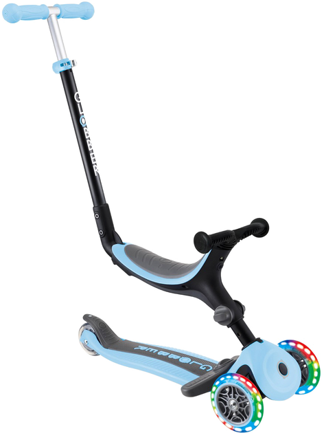 Самокат Globber Go Up Foldable Plus Lights пастельно-синий (743-200 ...