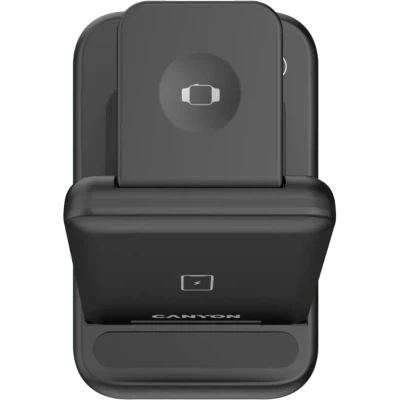 Зарядний пристрій Canyon WS-304 Foldable 3in1 Wireless charger (CNS-WCS304B) (10269286) - Фото 4 Зарядний пристрій Canyon WS-304 Foldable 3in1 Wireless charger (CNS-WCS304B) (10269286) - зображення 4