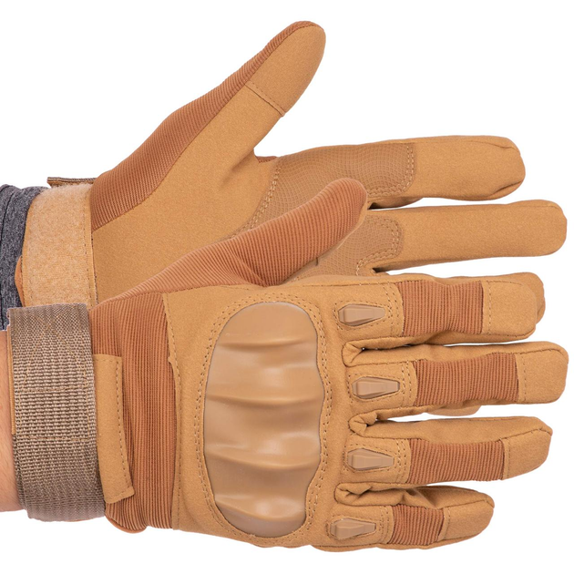 Тактичні рукавички із закритими пальцями койот - зображення 2