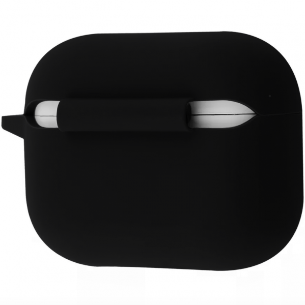Защитный чехол для AirPods Pro 2 с карабином Silicone Case Protective Cover. Black - Фото 3 Защитный чехол для AirPods Pro 2 с карабином Silicone Case Protective Cover. Black - изображение 3