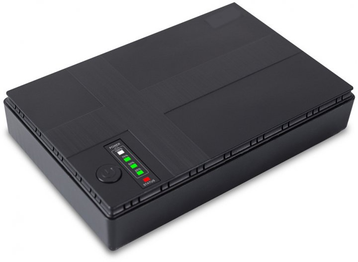 mini UPS 12v, безперебійне живлення для роутеру, 10400 mah Black - зображення 2