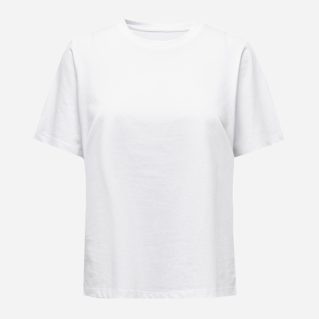 Футболка хлопковая длинная женская ONLY 15270390 XS White (5715308926505) - изображение 5