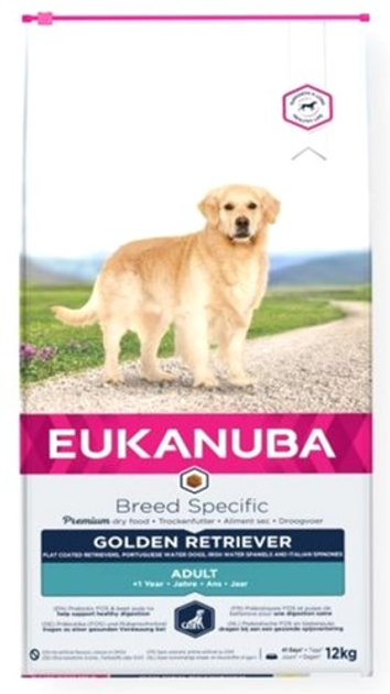 Sucha karma Eukanuba BS Golden Retriever Adult 12 kg (8710255120348) - obraz 1