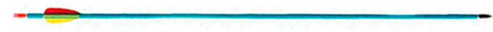 Стрела для лука Man Kung MK-AAL30. Алюминий. Цвет - голубой (100.01.06) - изображение 1