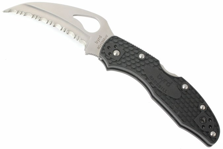 Кишеньковий ніж Spyderco Byrd Hawkbill, серрейтор (87.11.42) - зображення 1