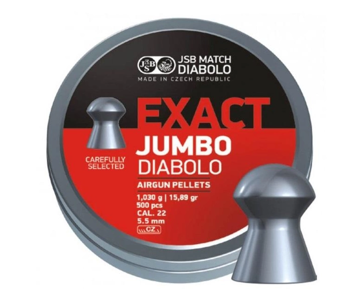 Свинцеві кулі JSB Diabolo Exact Jumbo 1.03 р 500 шт (1453.05.49) - зображення 1