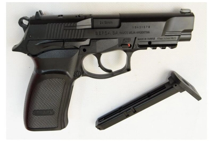 Пистолет пневматический ASG Bersa Thunder 9 Pro. Корпус - пластик (2370.25.34) - изображение 2