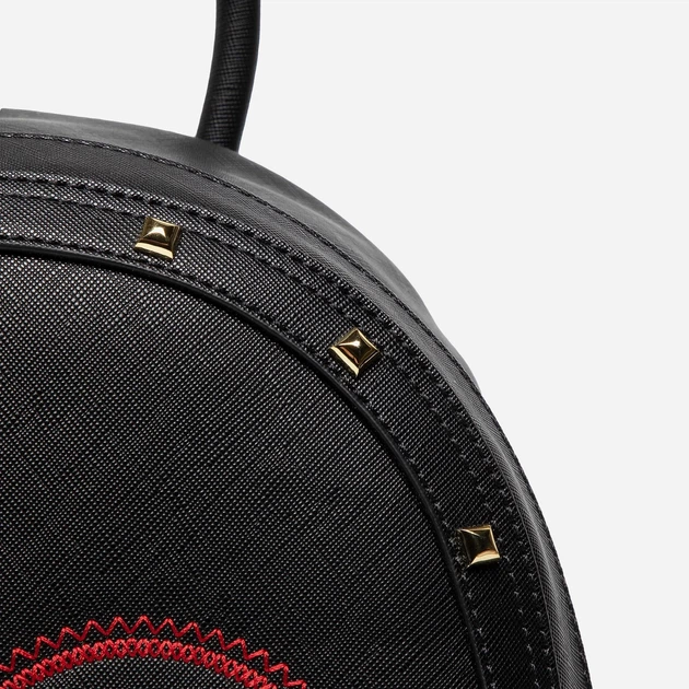 Plecak damski Love Moschino Borsa Saffiano Pu Nero JC4369PP0EKG Czarny (8054400323285) - obraz 4