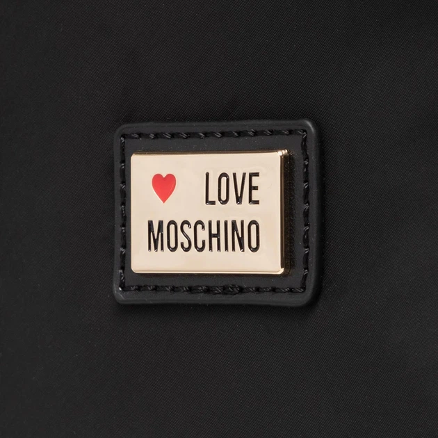 Plecak damski Love Moschino Borsa Nylon+Pu Nero JC4332PP9EKD Czarny (8050142495976) - Zdjęcie 6 Plecak damski Love Moschino Borsa Nylon+Pu Nero JC4332PP9EKD Czarny (8050142495976) - obraz 6