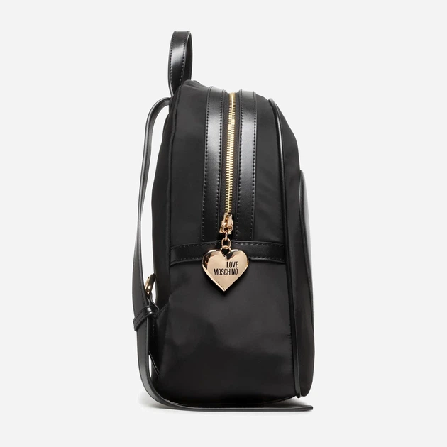 Plecak damski Love Moschino Borsa Nylon+Pu Nero JC4332PP9EKD Czarny (8050142495976) - Zdjęcie 4 Plecak damski Love Moschino Borsa Nylon+Pu Nero JC4332PP9EKD Czarny (8050142495976) - obraz 4