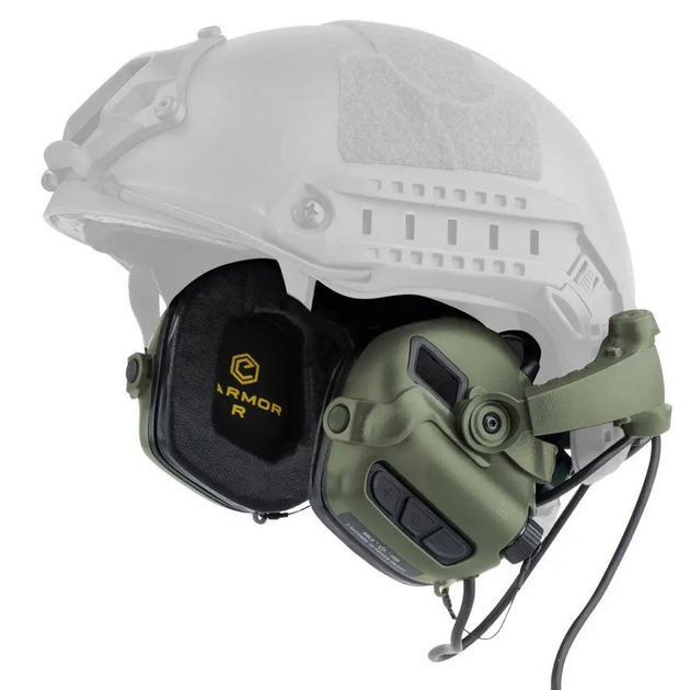 Активні навушники Earmor M31X Mark 3 для шоломів тактичні - зображення 1