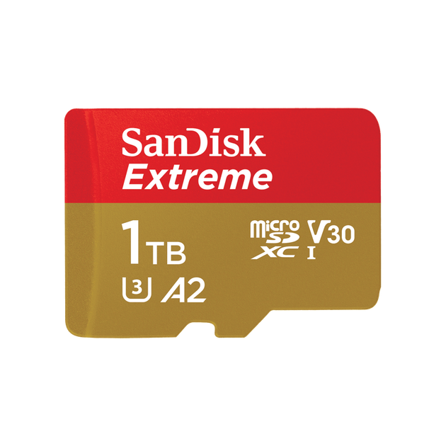 Картка пам'яті SanDisk Extreme 1TB microSDXC з адаптером (160/90 MB/s UHS-I V30 U3 Class 10)(SDSQUNC-1TB-ZN3MN) - изображение 3