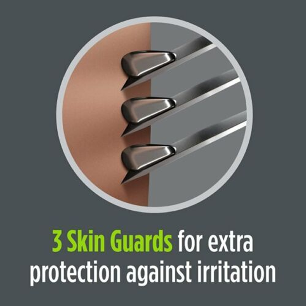Бритва чоловіча Schick Hydro Skin Comfort Slim Head Sensitive (1 станок + 4 картриджі) - зображення 3