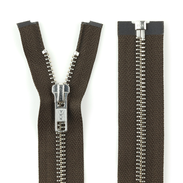 Молния металлическая разъемная YKK, тип 5 - 75 см 157 4639332 – низкие ...
