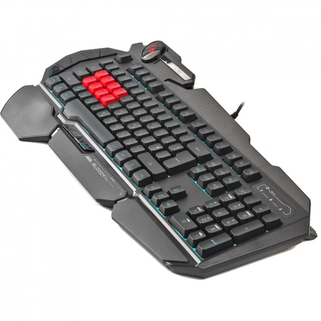 Клавіатура A4Tech Bloody B318 Black USB Black (Bloody B318 Black LK Black) - Фото 3 Клавіатура A4Tech Bloody B318 Black USB Black (Bloody B318 Black LK Black) - зображення 3