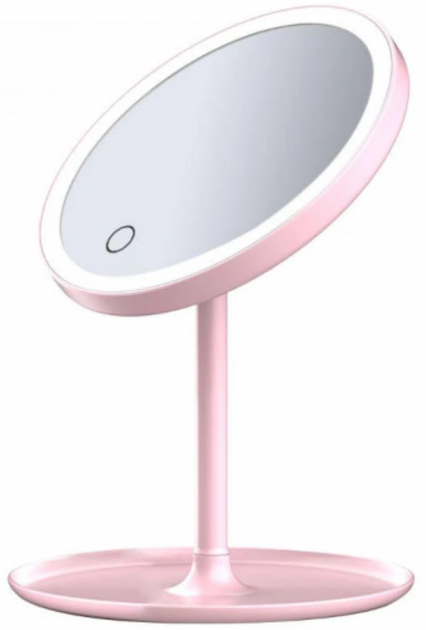 Зеркало для макияжа Xiaomi DOCO Daylight Mirror HZJ001 USB pink - изображение 1