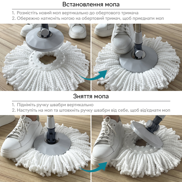 Змінна насадка для комплекту RZTK Spin Mop - зображення 6