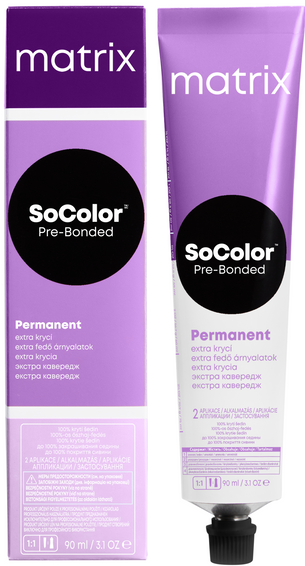 Стійка фарба для фарбування сивого волосся Matrix SoColor Pre-Bonded Extra Coverage 507N блондин, 90 мл. - зображення 2