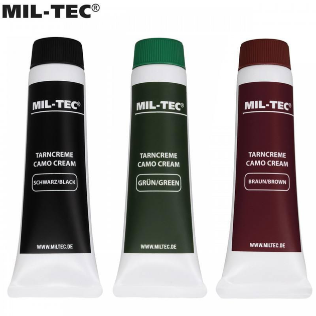 Фарба камуфляж Mil-Tec® 3 кольори Tubes Woodland - зображення 2