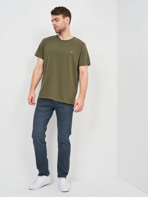 Футболка хлопковая длинная мужская Levi`s The Original 56605-0021 2XL Olive Night (5400599853219) - изображение 3