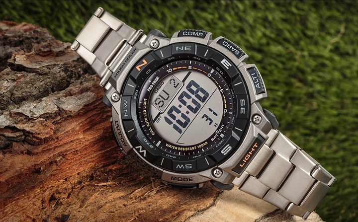 Чоловічий годинник Casio PRG-340T-7ER Сталевий з підсвічуванням - Фото 6 Чоловічий годинник Casio PRG-340T-7ER Сталевий з підсвічуванням - зображення 6