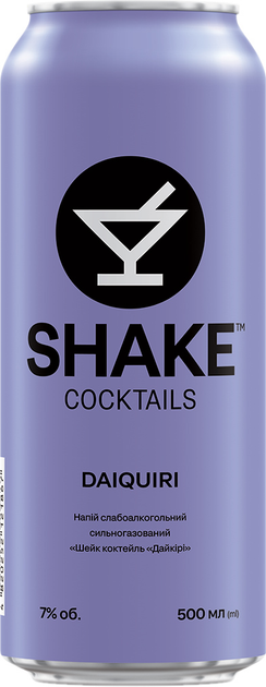 Упаковка слабоалкогольного напитка SHAKE Daiquiri 7% 0.5 л х 24 шт (4820252121867) - изображение 2