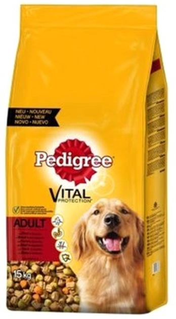 Сухий корм Pedigree Adult Beef 15 кг (5998749143247) - зображення 1