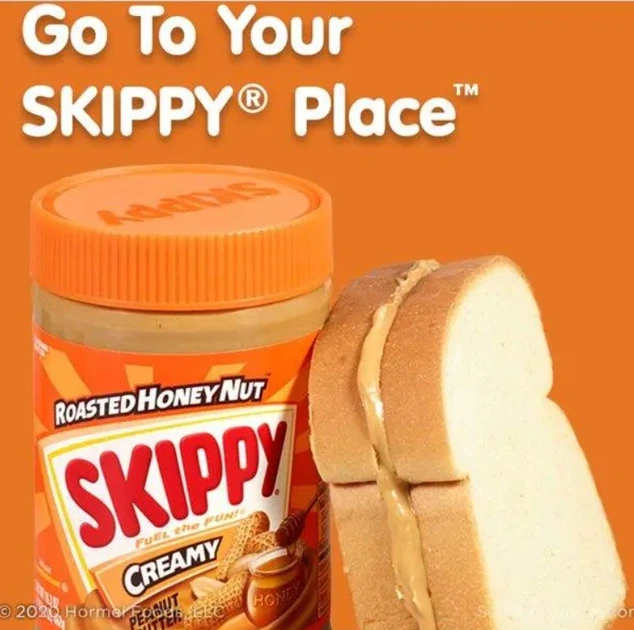 Арахісова паста Skippy Roasted HONEY Nut creamy 462g - Фото 3 Арахісова паста Skippy Roasted HONEY Nut creamy 462g - зображення 3