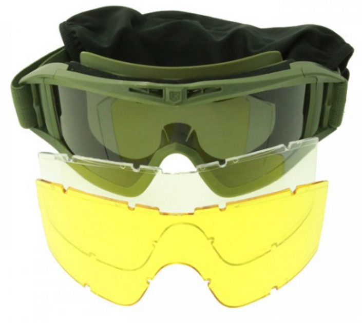 Тактические очки ATTACK (3 линзы) - изображение 1