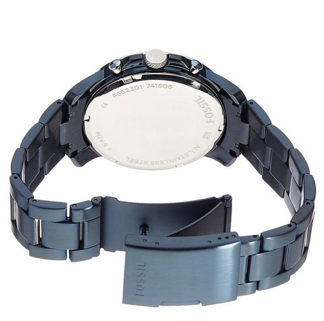Мужские часы Fossil FS5230 / Синий браслет - изображение 4