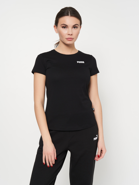 Акція на Футболка Puma Ess Tee W 84719401 S Puma Black від Rozetka