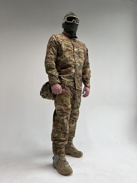 Военная тактическая форма комплект одежды Рип-стоп камуфляж Мультикам 46/3 S - изображение 1