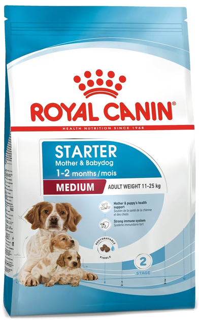 Sucha karma dla psów Royal Canin Medium Starter Mother & Babydog 15 kg (3182550932714) - obraz 1