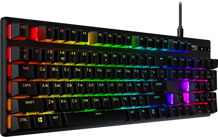 Клавіатура дротова HyperX Alloy Origins PBT HX Red USB Black